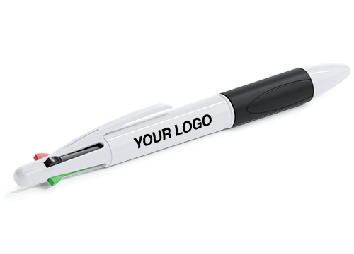 Quad - 4 Colour Pens with Logo