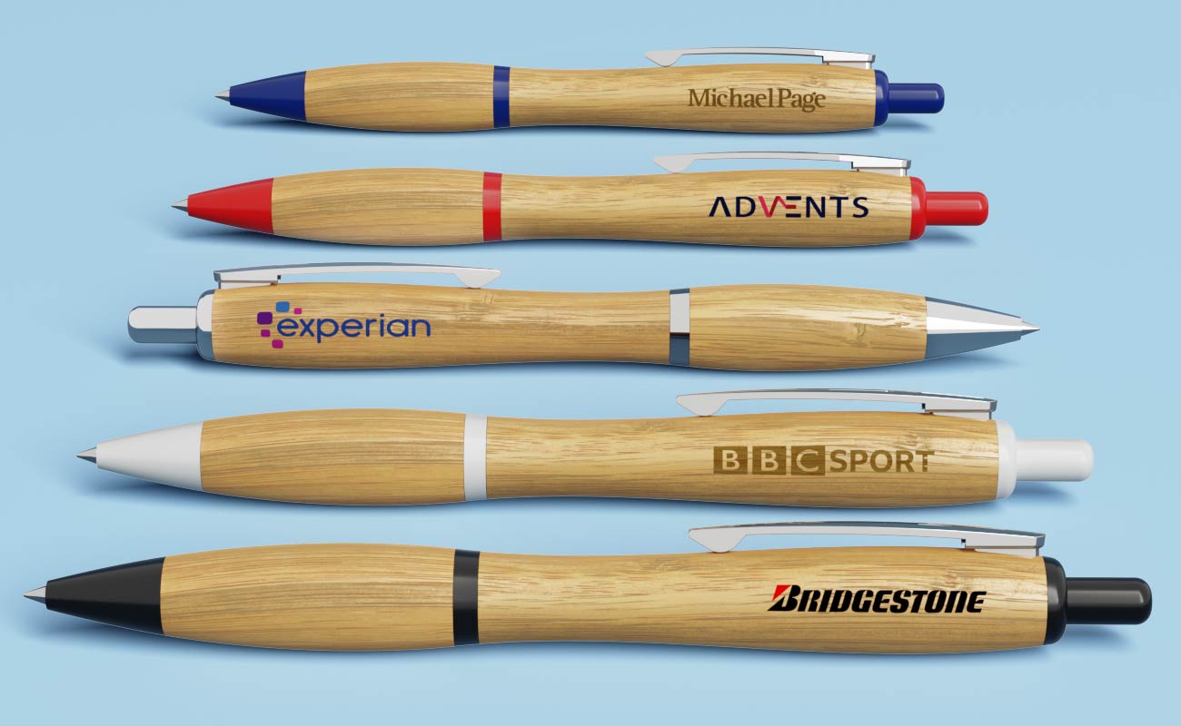 Contour - Branded Promotional Bamboo Pens