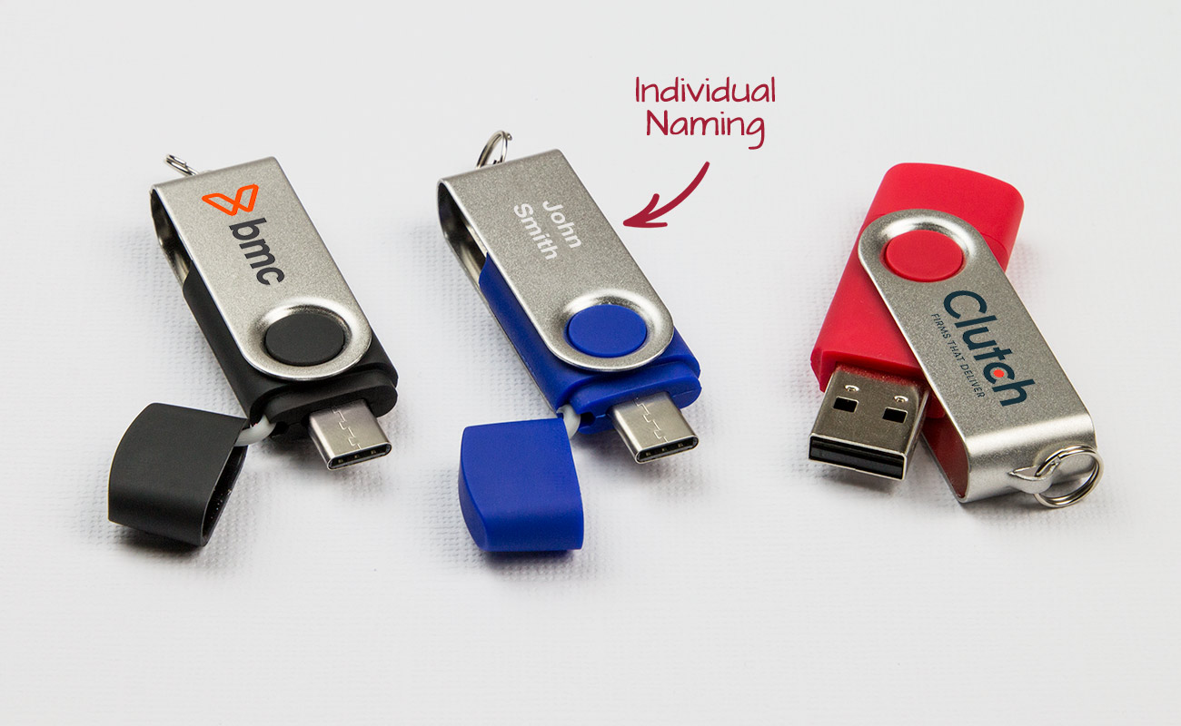 Twister Go - Personalised USB With USB-C