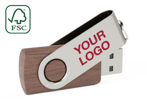 Twister Wood - Personalised Memory Sticks